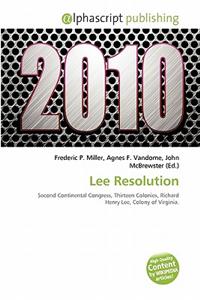 Lee Resolution