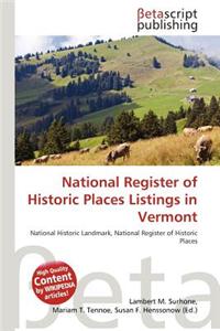 National Register of Historic Places Listings in Vermont