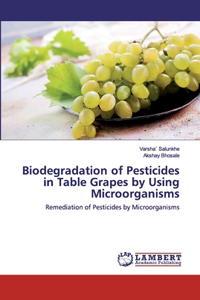 Biodegradation of Pesticides in Table Grapes by Using Microorganisms