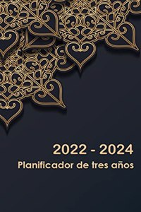 Planificador mensual de 3 anos 2022-2024