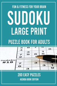 Sudoku Large Print Puzzle Book for Adults