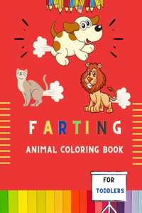 Farting animal coloring book for toddlers