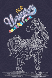 Adult unicorn coloring book