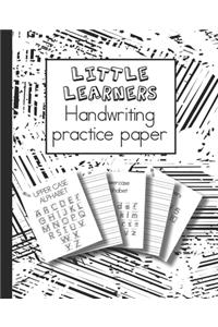 Little learners handwriting practice paper