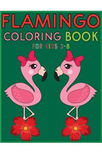 Flamingo Coloring Book For Kids 3-8