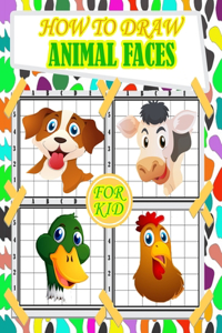 how to draw animal faces for kids