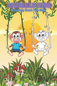 ANIMALS KIDS - Coloring Book For Kids