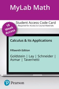 Mylab Math with Pearson Etext -- 18-Week Access Card -- For Calculus & Its Applications