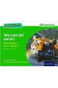 Read Write Inc. Phonics: We Can All Swim! (Green Set 1 Non-fiction 2)