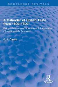 Calendar of British Taste from 1600-1800