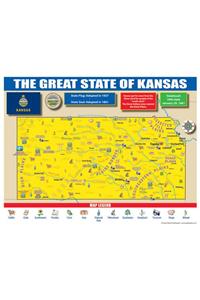 Kansas State Map for Students - Pack of 30