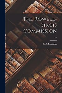 The Rowell- Sirois Commission; p1
