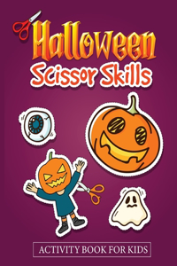 Halloween Scissor Skills Activity Book for Kids