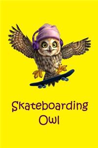 Skateboarding Owl