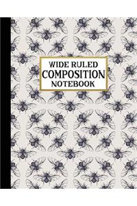 Wide Ruled Composition Notebook