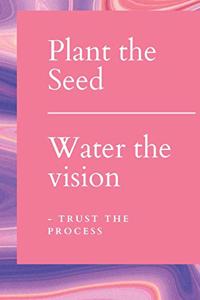 Plant the Seed, Water the Vision