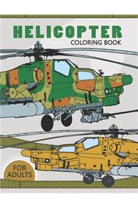 Helicopter Coloring Book for Adults