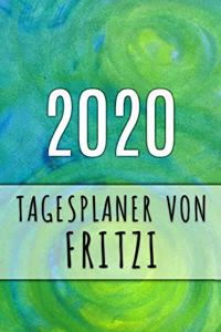 2020 Tagesplaner von Fritzi: Personalisierter Kalender für 2020 mit deinem Vornamen