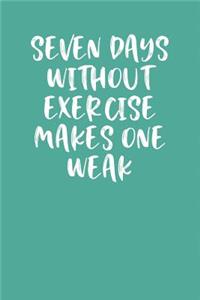 Seven Days Without Exercise Makes One Weak