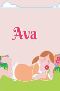 Ava Personalized Sketchbook Journal Notebook