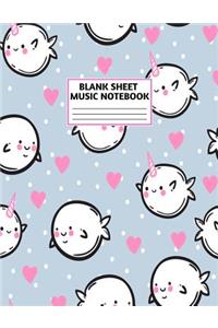 Blank Sheet Music Notebook