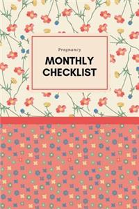 Pregnancy Monthly Checklist