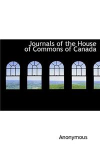 Journals of the House of Commons of Canada