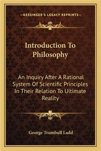 Introduction To Philosophy