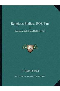 Religious Bodies, 1906, Part 1