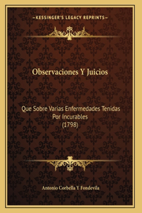 Observaciones Y Juicios