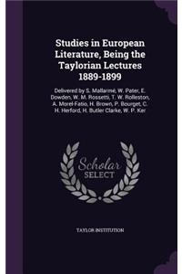 Studies in European Literature, Being the Taylorian Lectures 1889-1899
