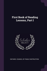 First Book of Reading Lessons, Part I