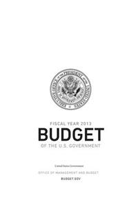 Fiscal Year 2013 Budget of the U.S. Government
