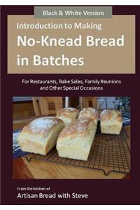 Introduction to Making No-Knead Bread in Batches (For Restaurants, Bake Sales, Family Reunions and Other Special Occasions) (B&W Version)