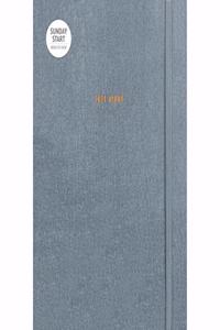 SUNDAY START CHARCOAL A5 DIARY 2021