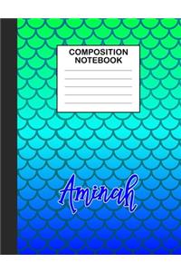 Aminah Composition Notebook