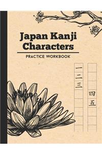 Japan Kanji Characters Practice Workbook