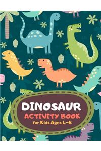 Dinosaur Activity Book for Kids Ages 4-8