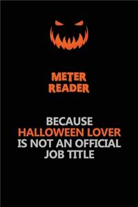 Meter Reader Because Halloween Lover Is Not An Official Job Title
