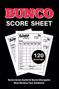 Bunco Score Sheets