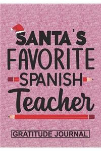 Santa's Favorite Spanish Teacher - Gratitude Journal