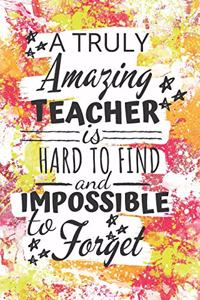 A Truly Amazing Teacher Is Hard To Find And Impossible To Forget