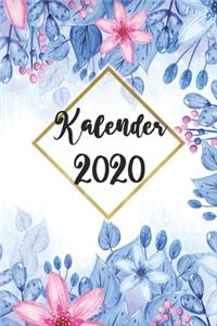 Kalender 2020 mit Blumen