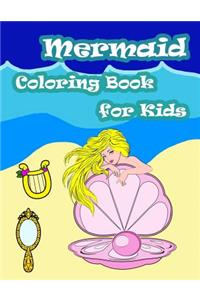Mermaid Coloring Book For Kids