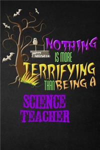 Funny Science Teacher Notebook Halloween Journal
