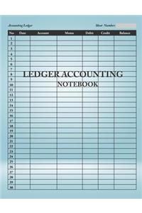 Ledger Accounting Notebook