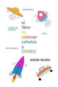 libro de colorear cohetes y ovnis