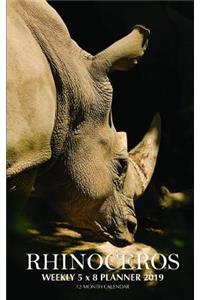 Rhinoceros Weekly 5 X 8 Planner 2019
