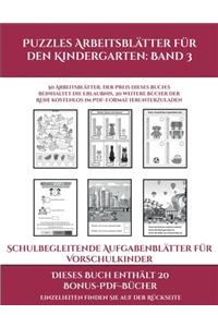 Schulbegleitende Aufgabenblätter für Vorschulkinder (Puzzles Arbeitsblätter für den Kindergarten