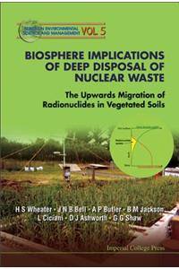 Biosphere Implications of Deep Disposal of Nuclear Waste: The Upwards Migration of Radionuclides in Vegetated Soils